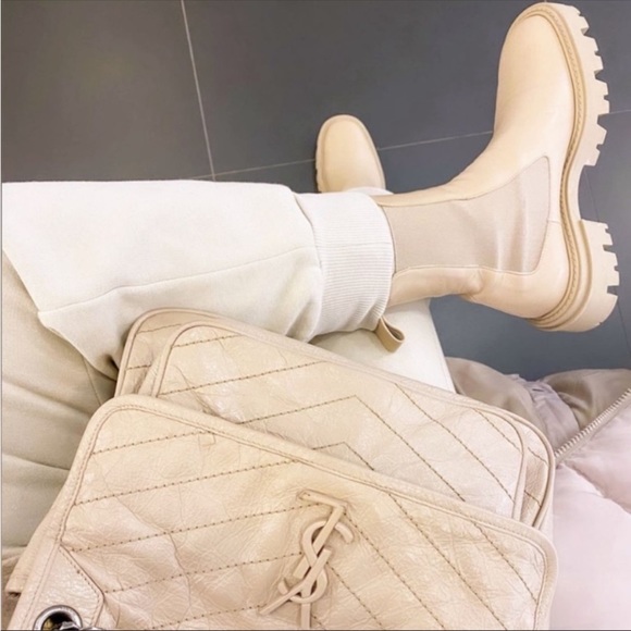 Zara Shoes - Zara beige boots bloggers fav